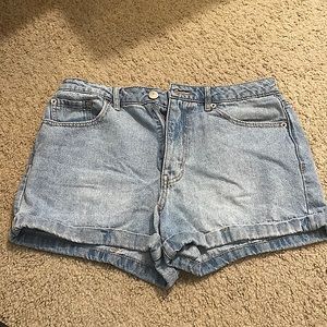 Light Blue Denim Jean Shorts